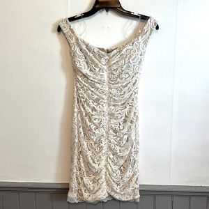 Sequin hearts lace dress